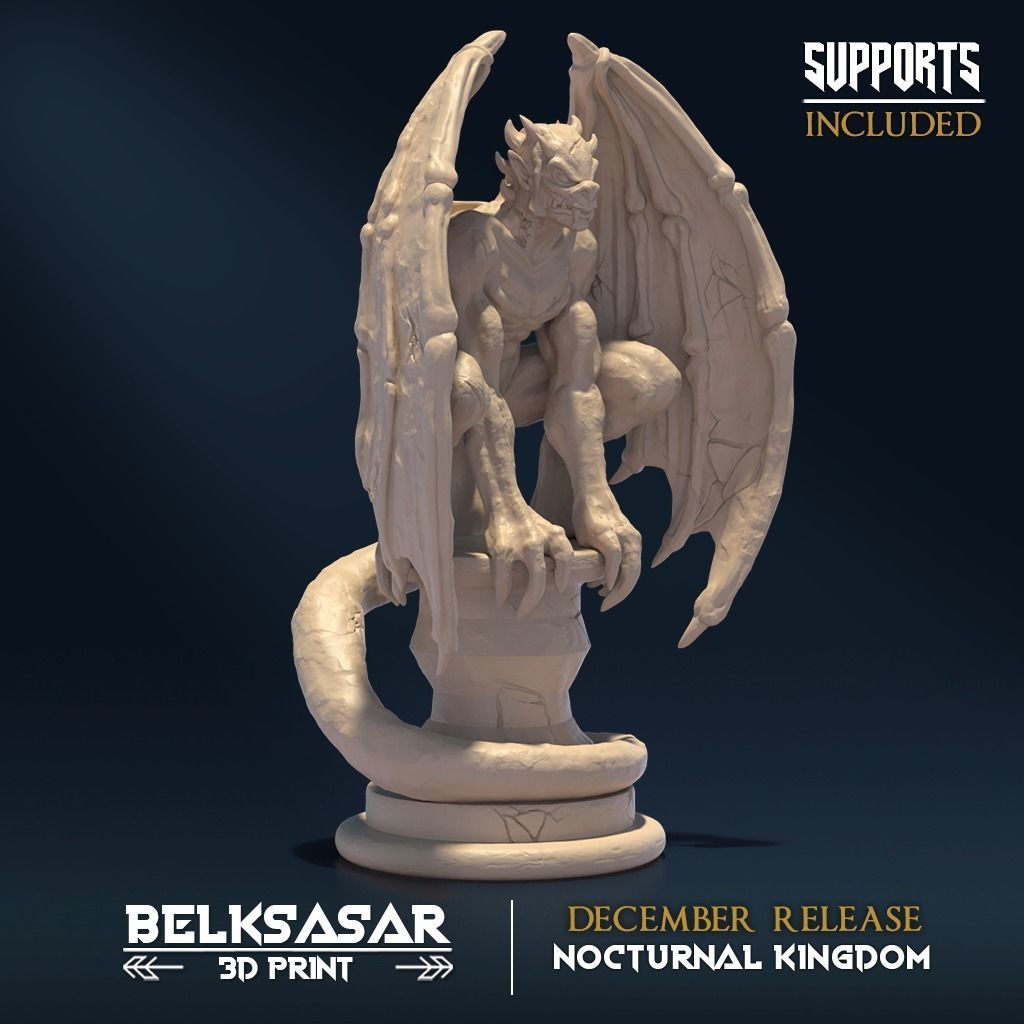 Gargoyle belsaar - december release 3D print model_2