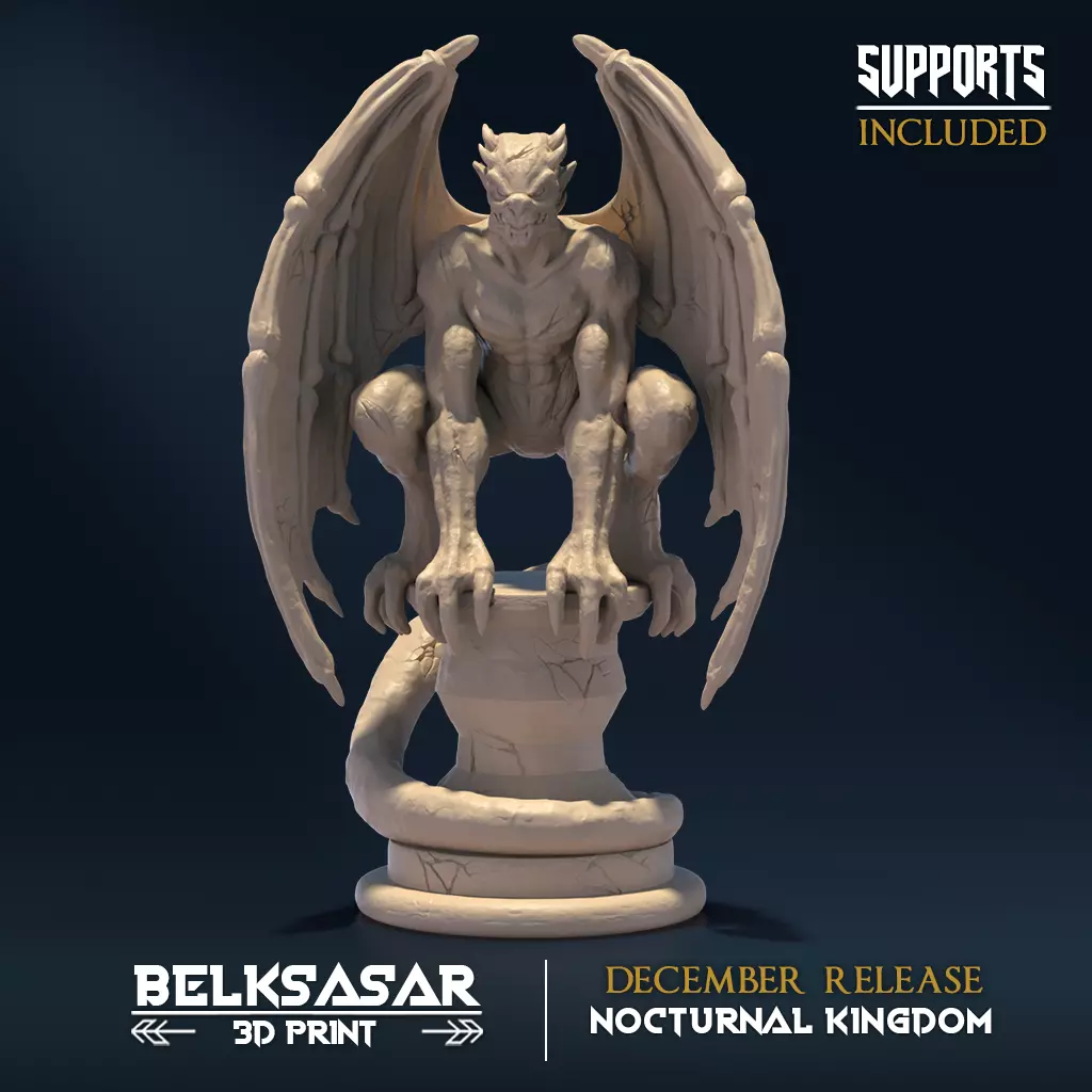 Gargoyle belsaar - december release 3D print model_0