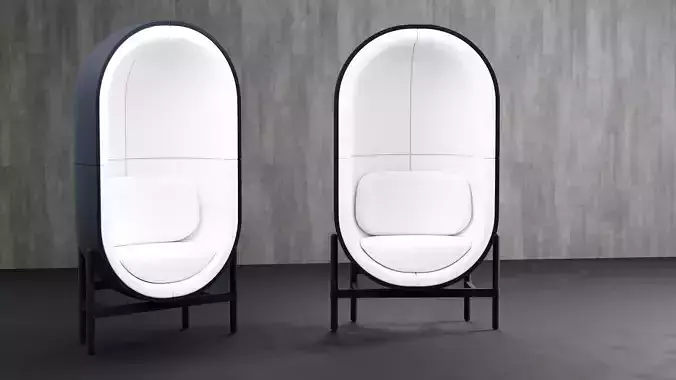 PALAU - Modern Capsule Chair 3D model