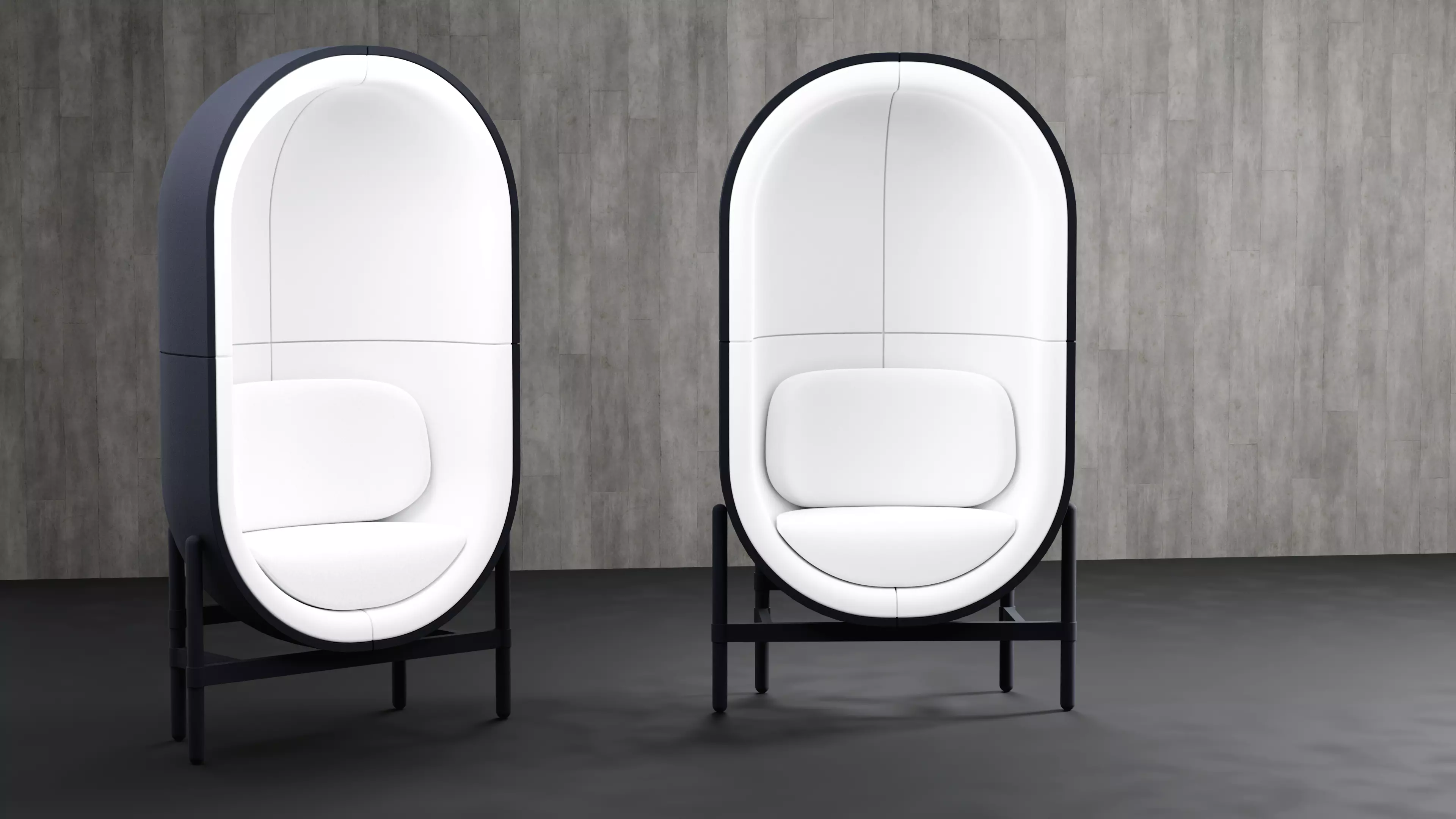 PALAU - Modern Capsule Chair 3D model_0