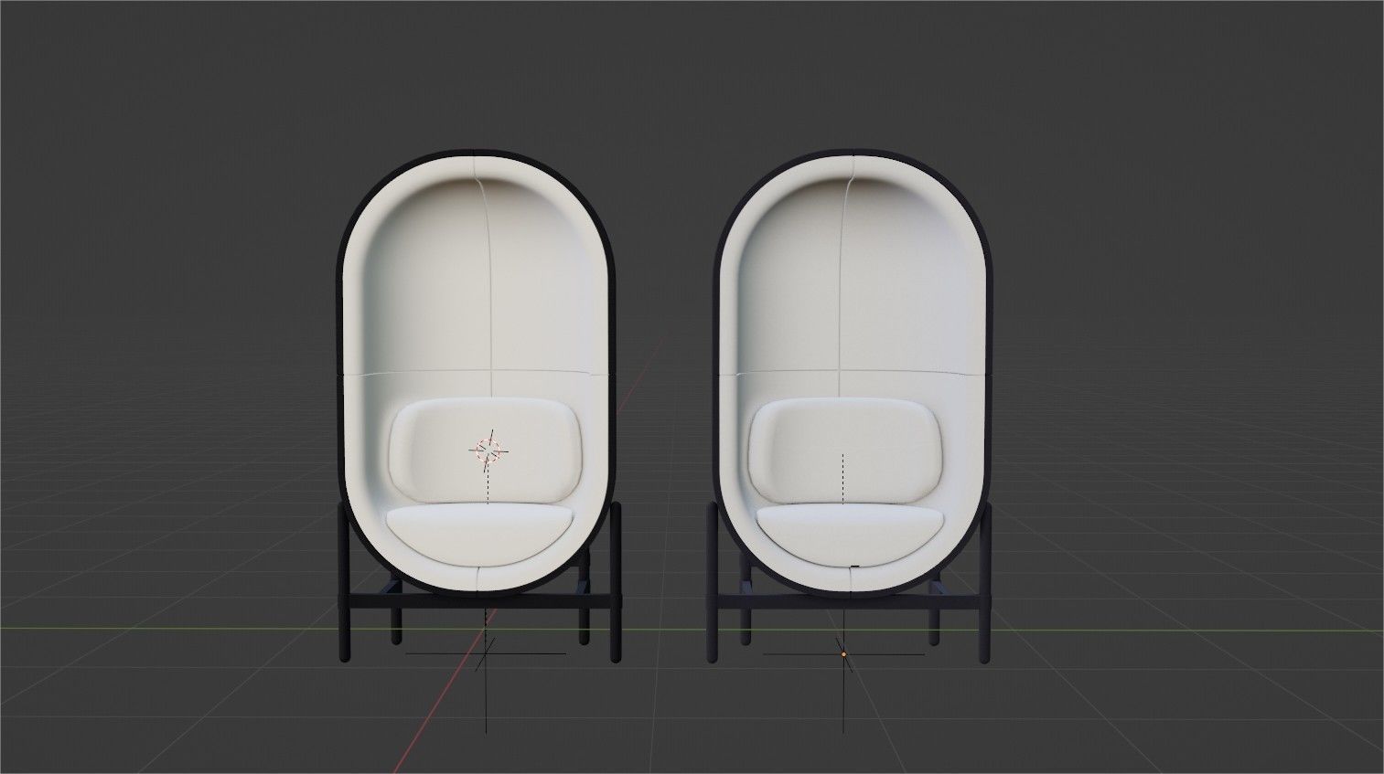 PALAU - Modern Capsule Chair 3D model_2