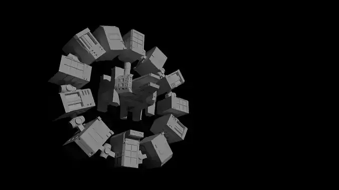 Interstellar Spaceship - The Endurance 3D model