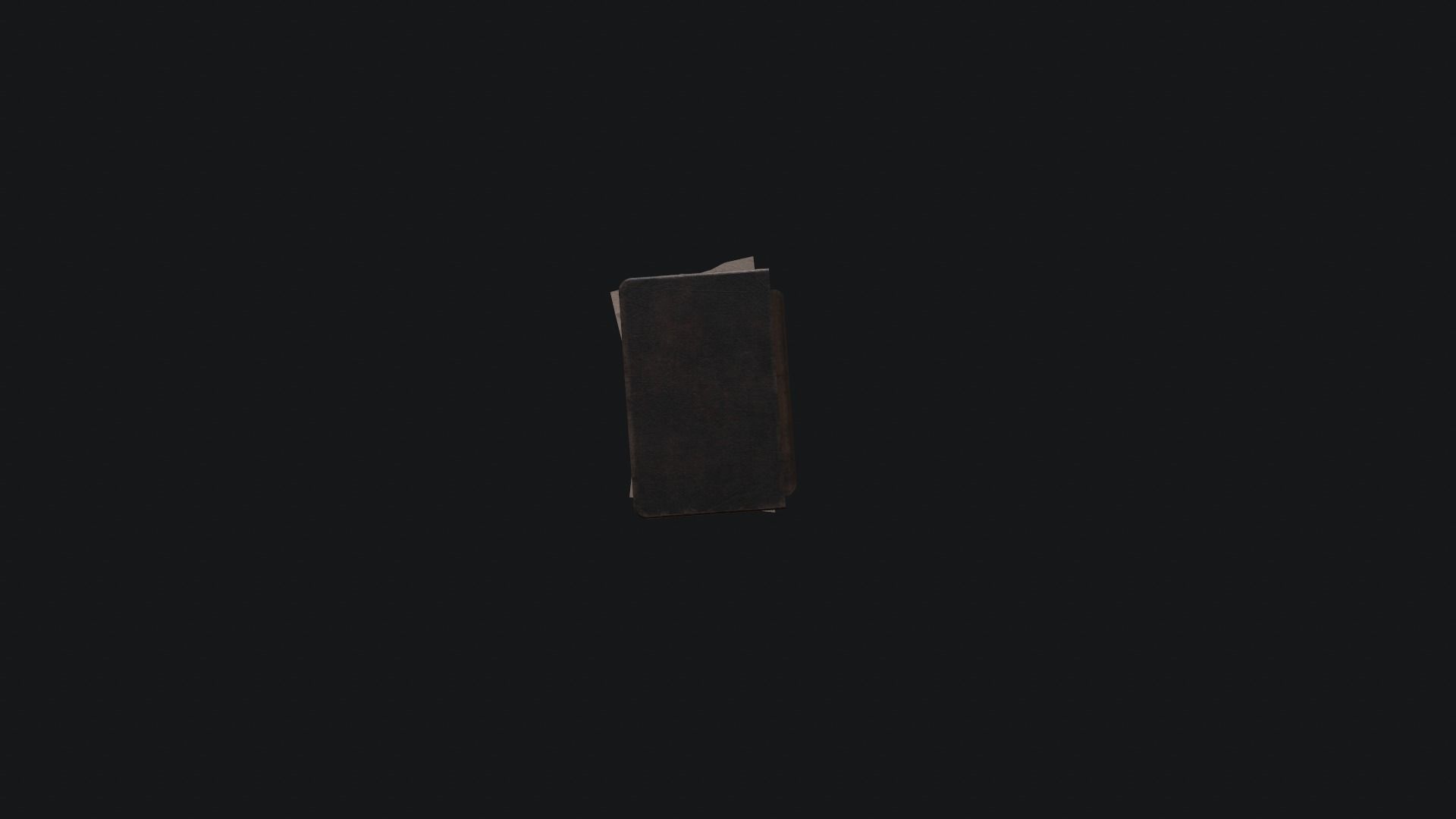 Book Old Low-poly 3D model_5