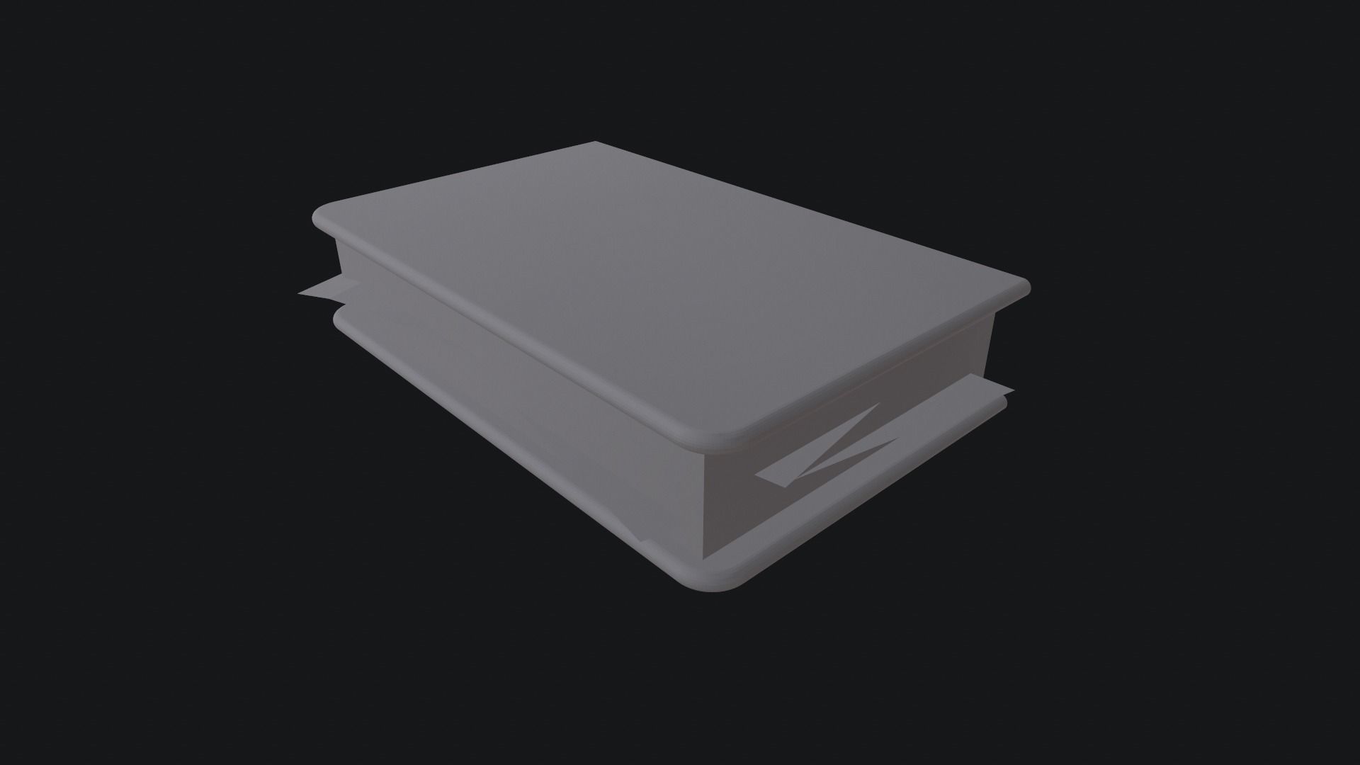 Book Old Low-poly 3D model_7