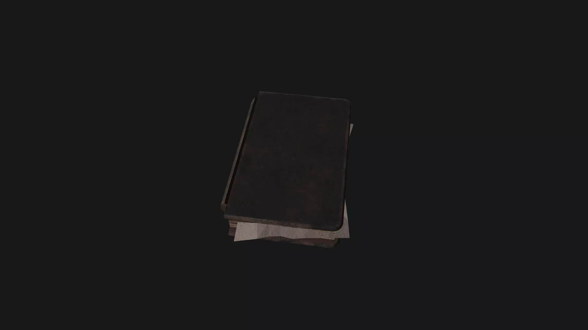 Book Old Low-poly 3D model_0