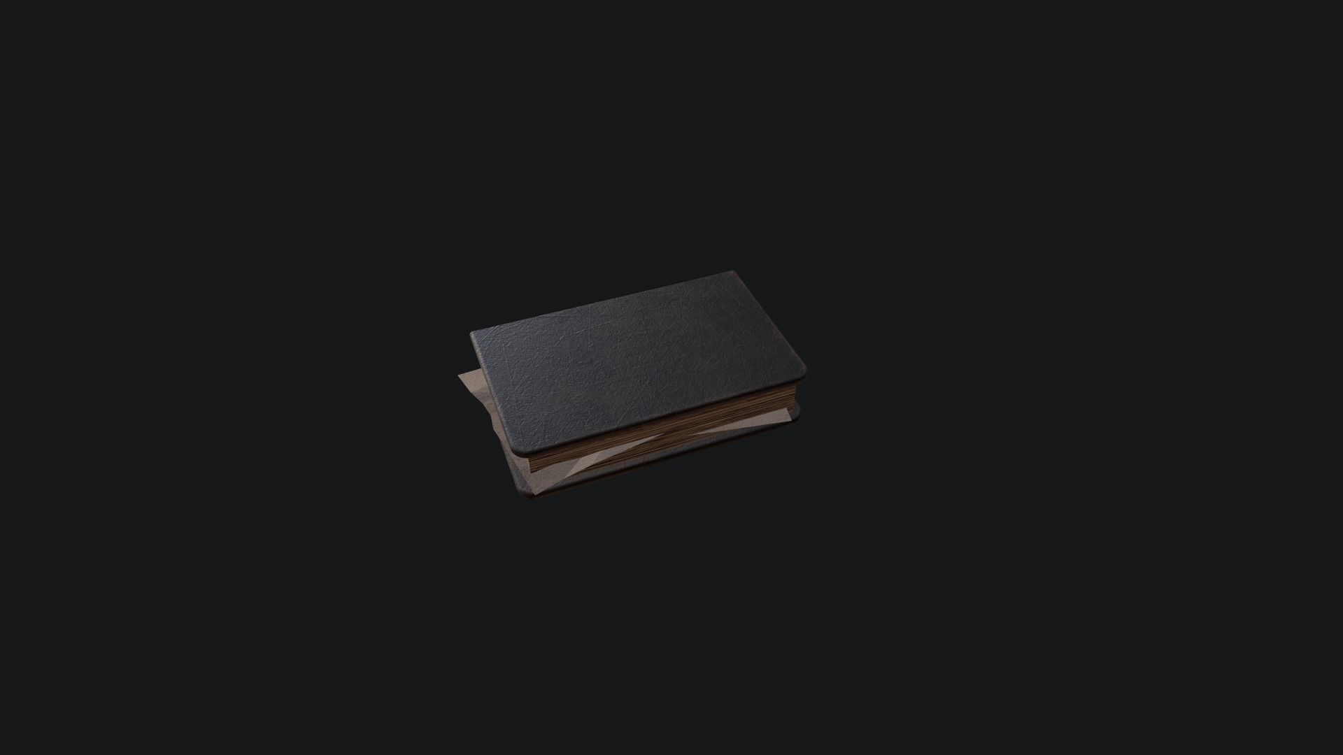 Book Old Low-poly 3D model_1