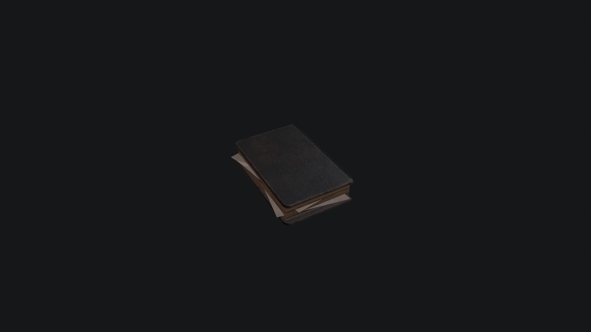 Book Old Low-poly 3D model_2