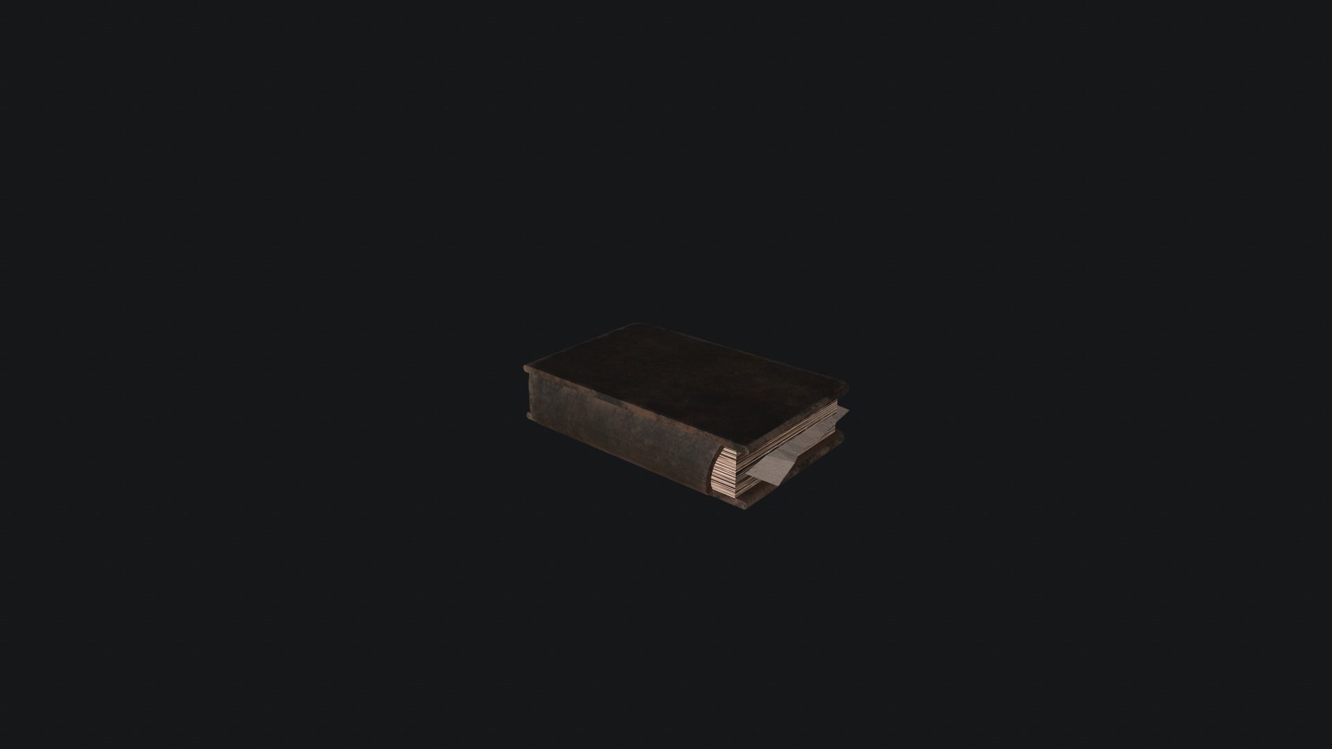 Book Old Low-poly 3D model_3