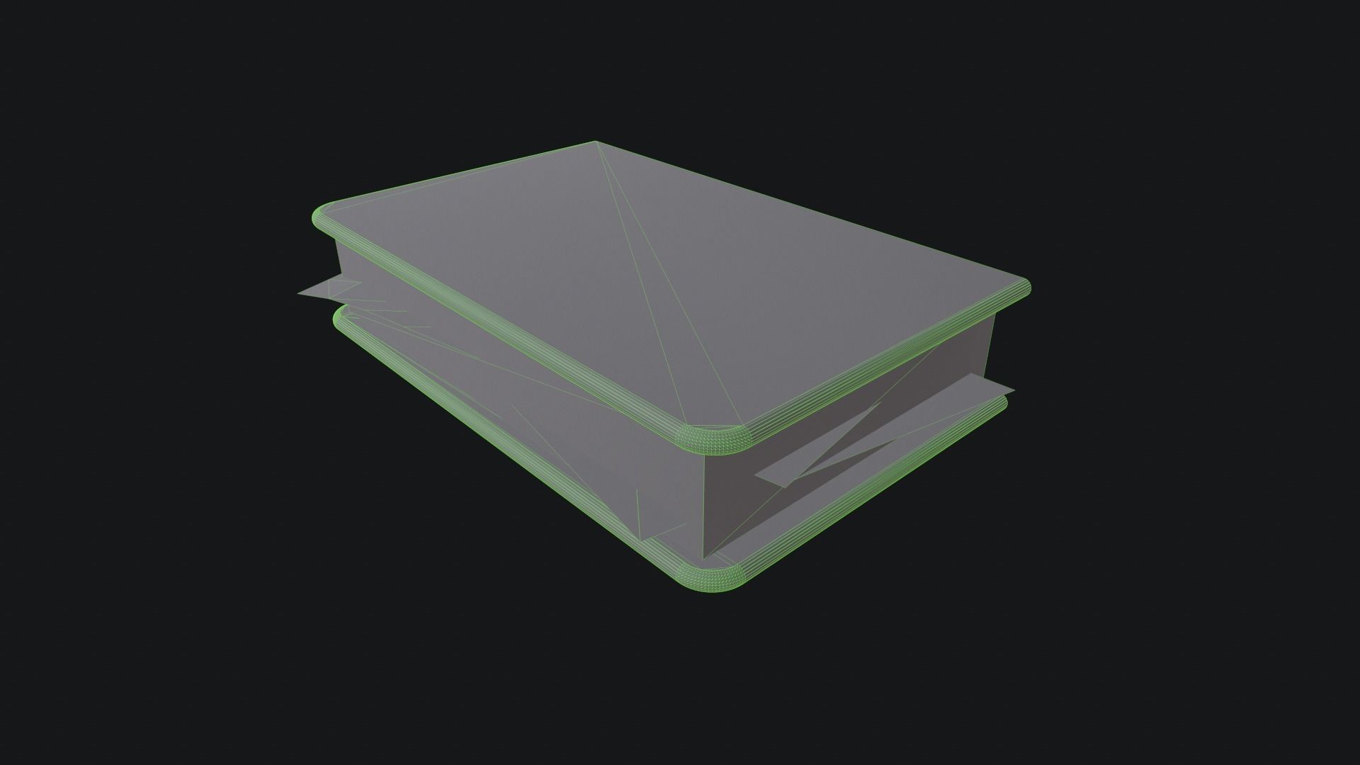Book Old Low-poly 3D model_8