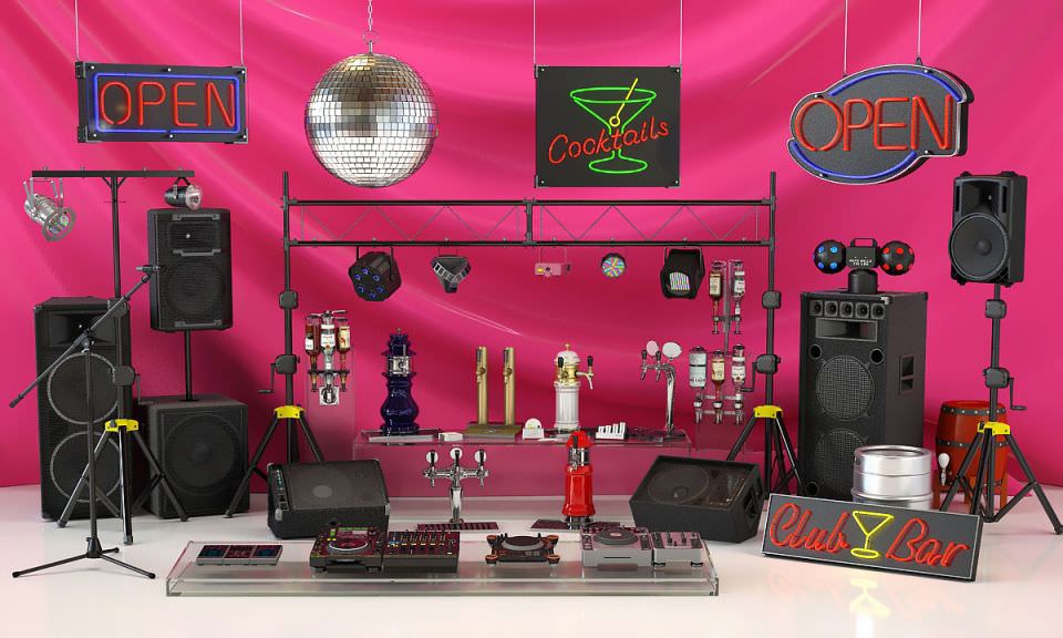 Archmodels vol 104 - Night Club Equipment 3D model_1