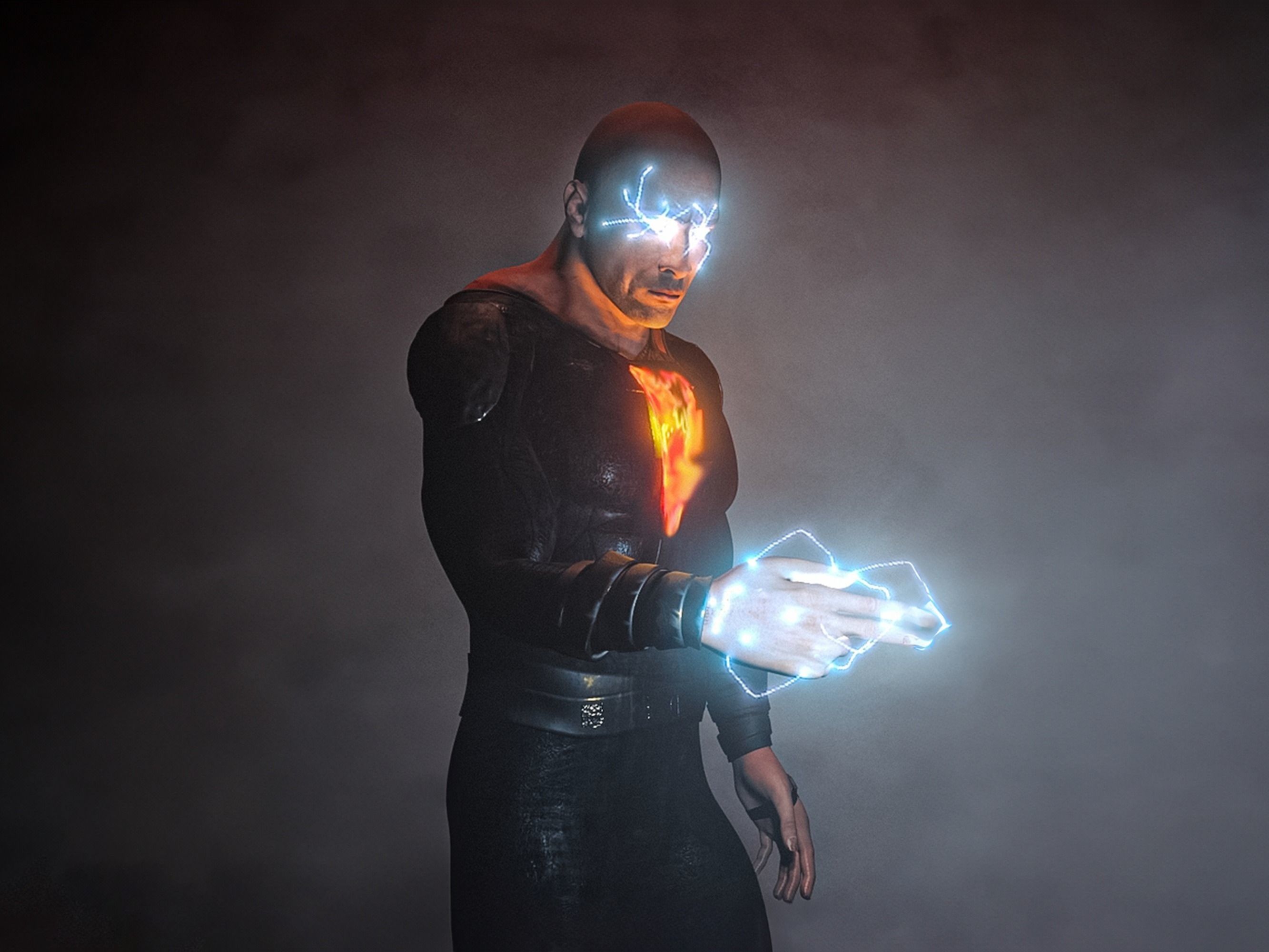 Realistic Black Adam 3D Model - Powerful Superhero 3D Model 3D model_1