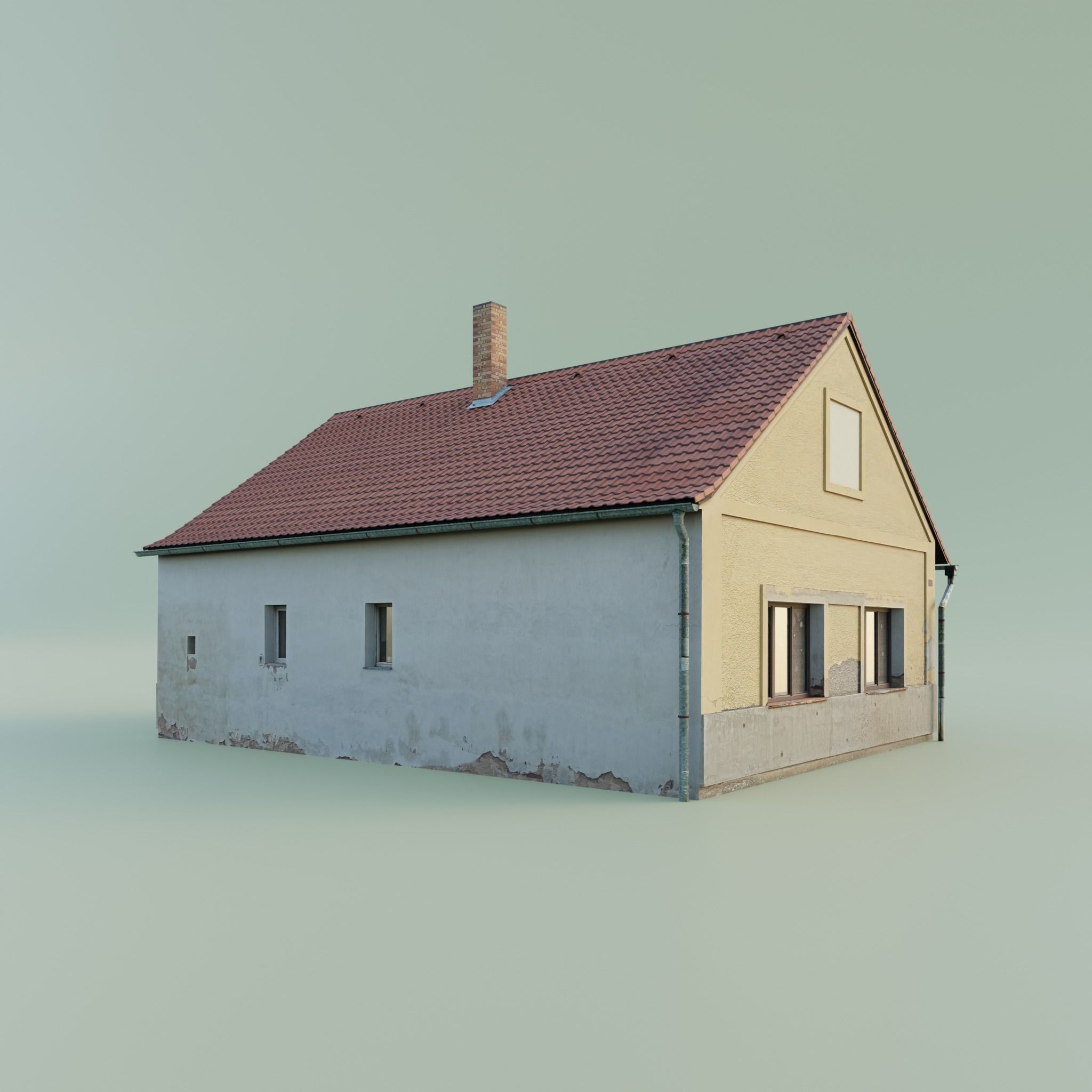 House Low-poly 3D model_9