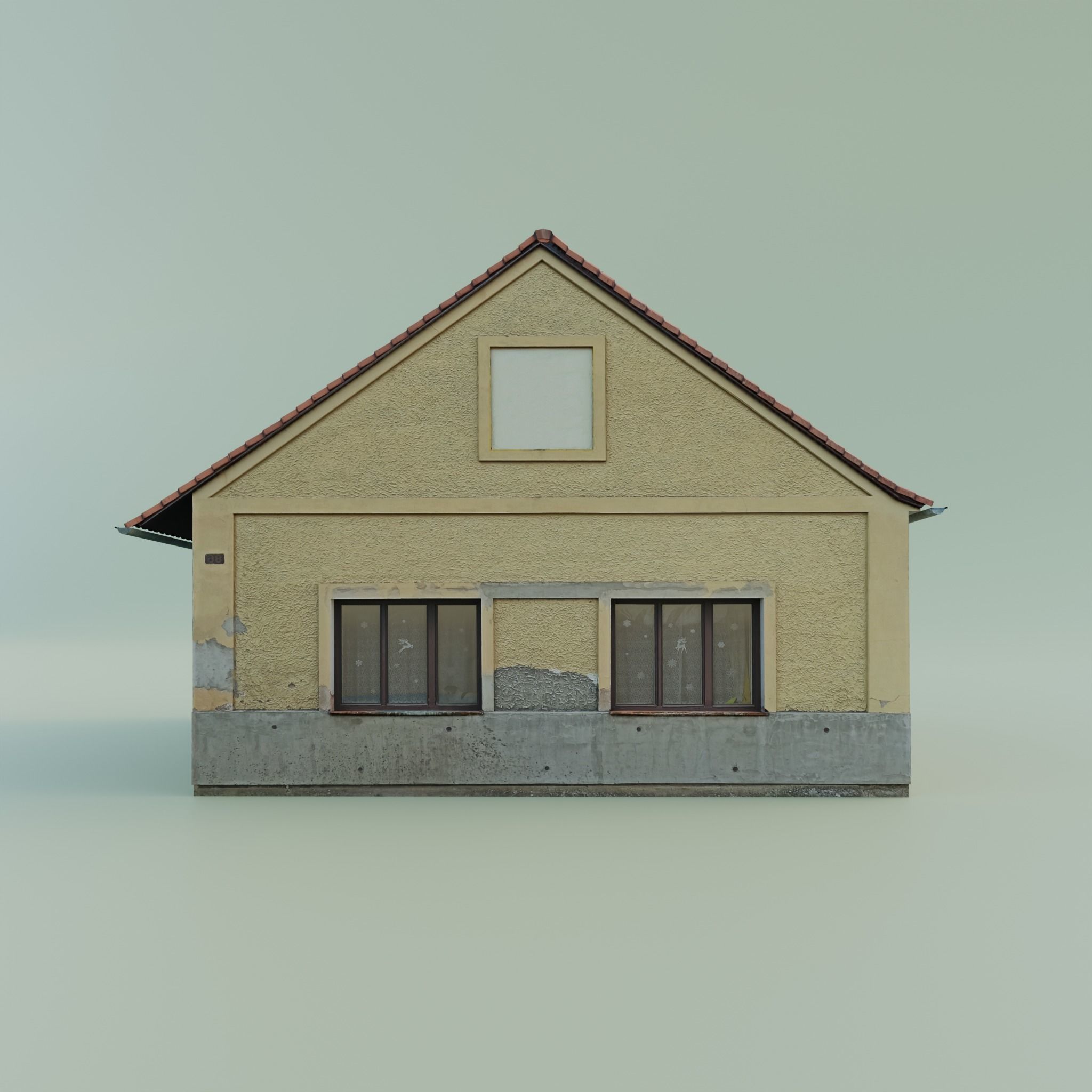 House Low-poly 3D model_2
