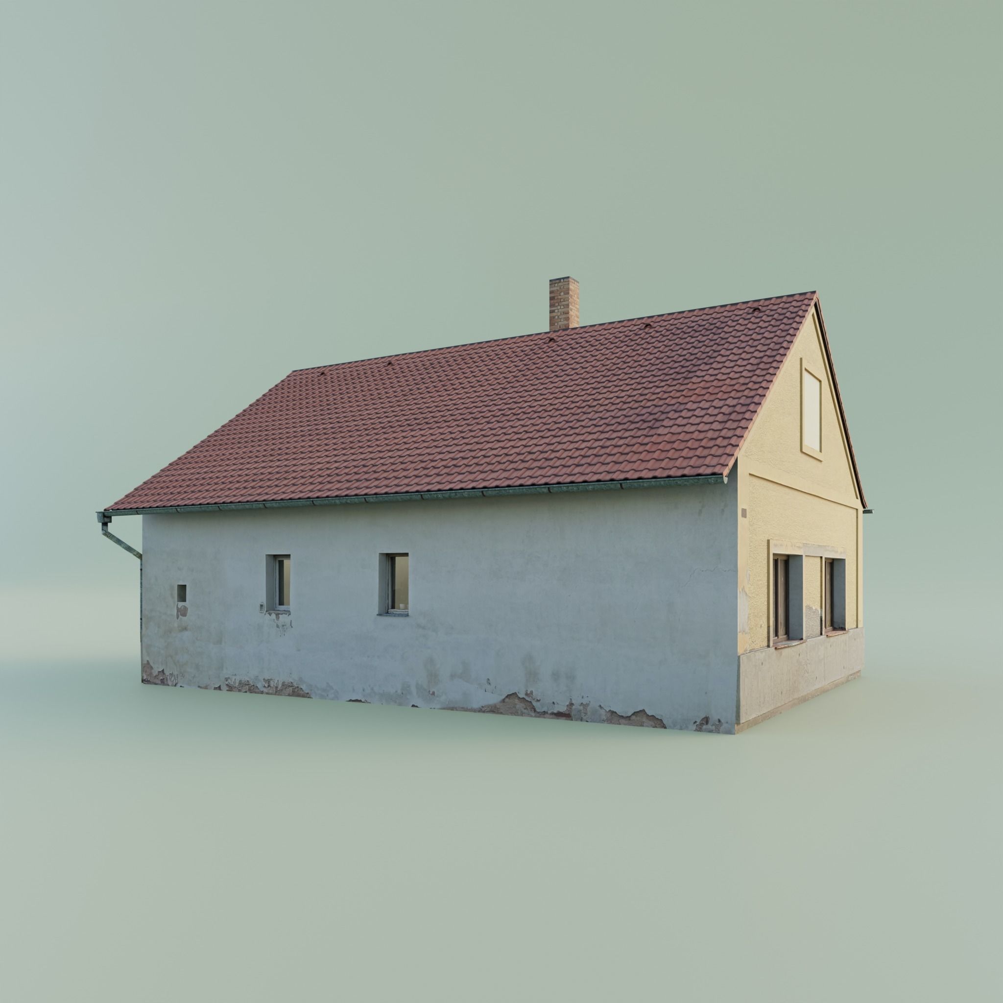 House Low-poly 3D model_4