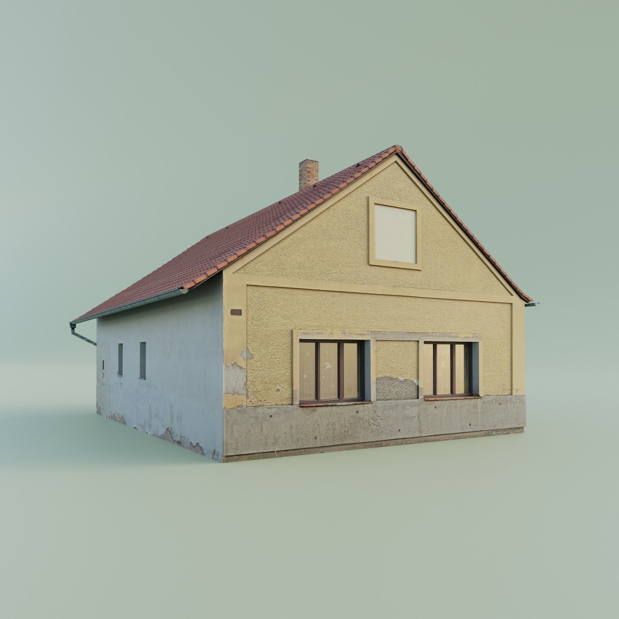 House Low-poly 3D model_3