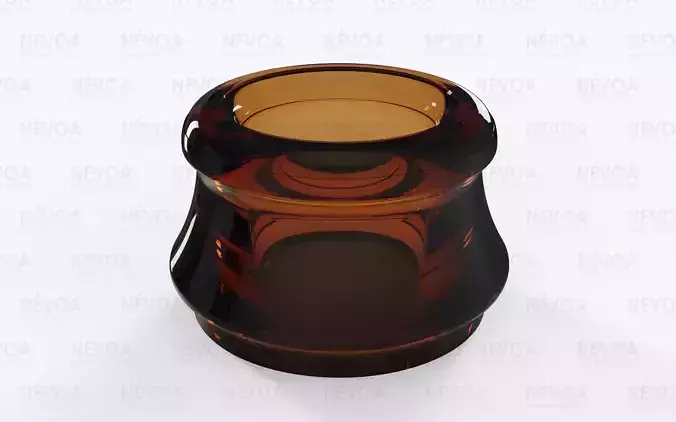 Glass finish - GME 13 06 - 01 - 29 mm - Cider crown finish 3D model