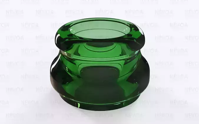 Glass finish - GME 13 08 - 26 mm - Sparkling wine finish 3D model