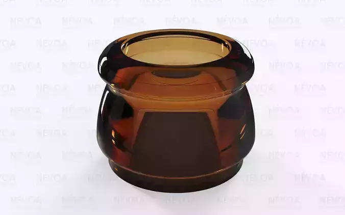 Glass finish - GME 13 11 - 26 H - 180 Crown finish 3D model