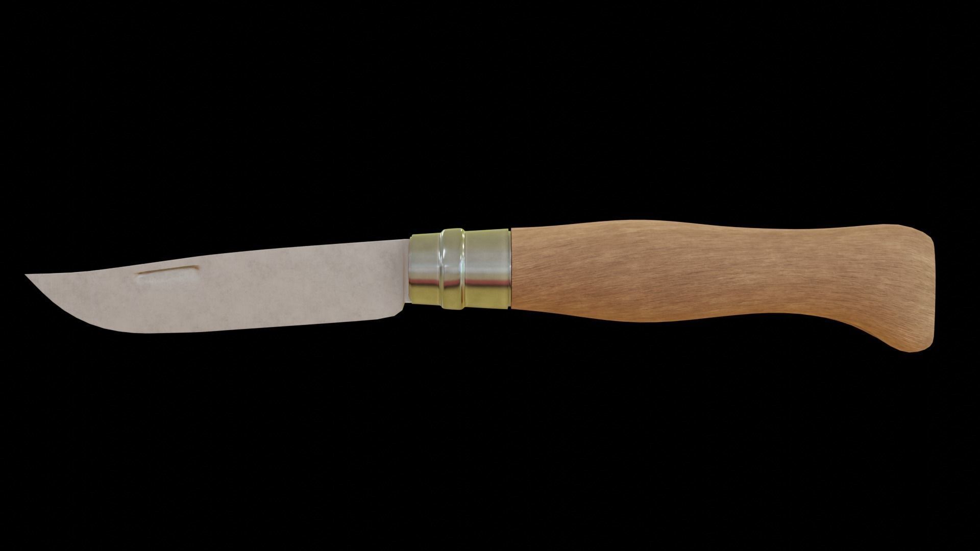 Pocket knife 3D model_1