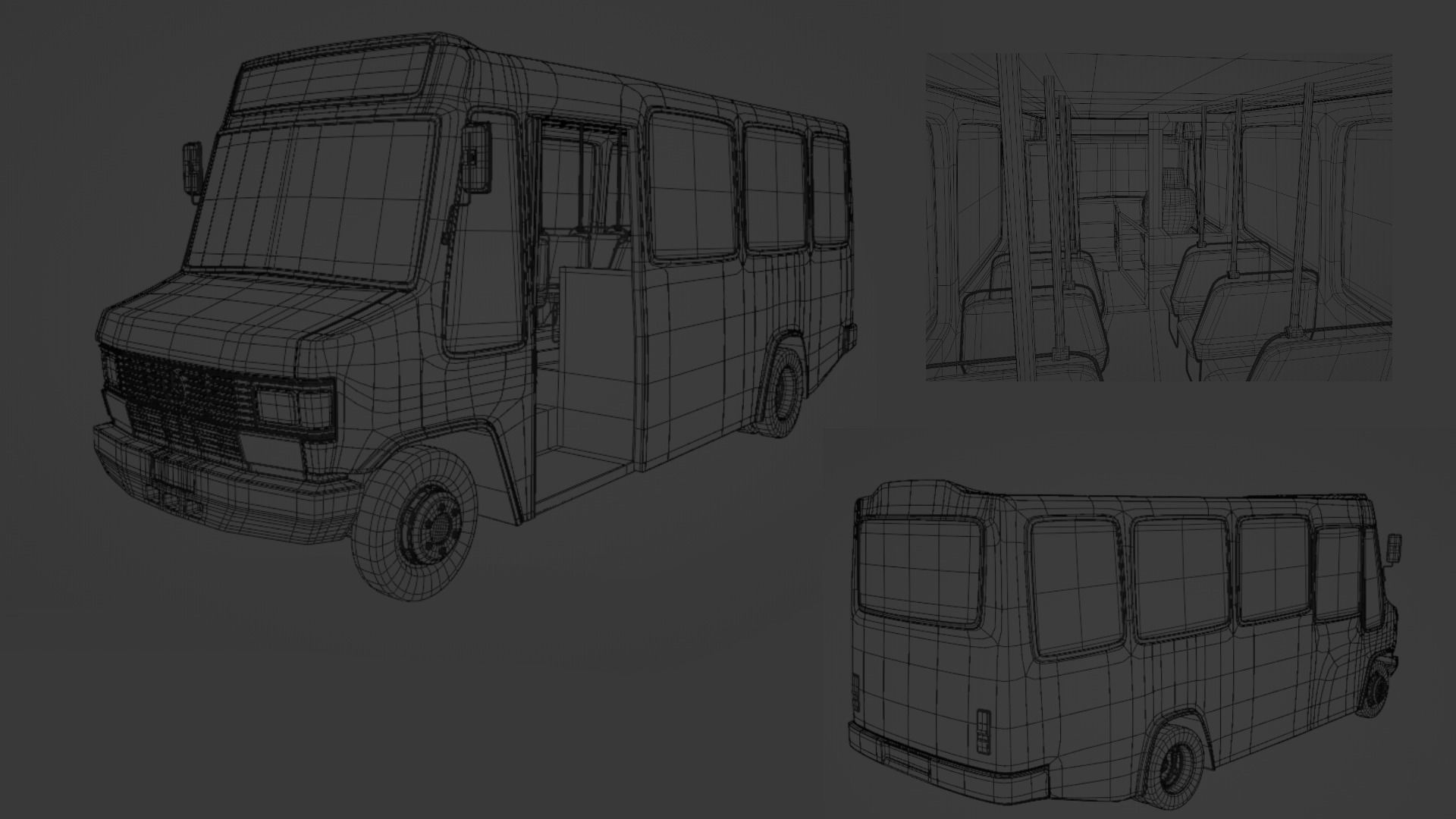 Mercedes 709D Minibus - RHD 3D model_2