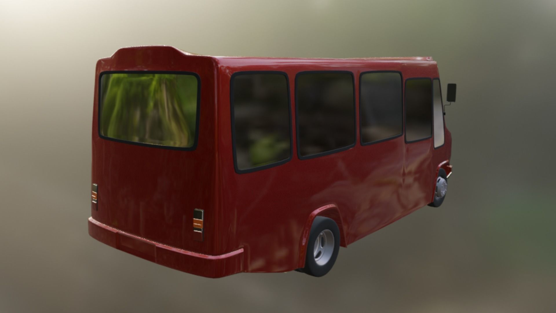 Mercedes 709D Minibus - RHD 3D model_1