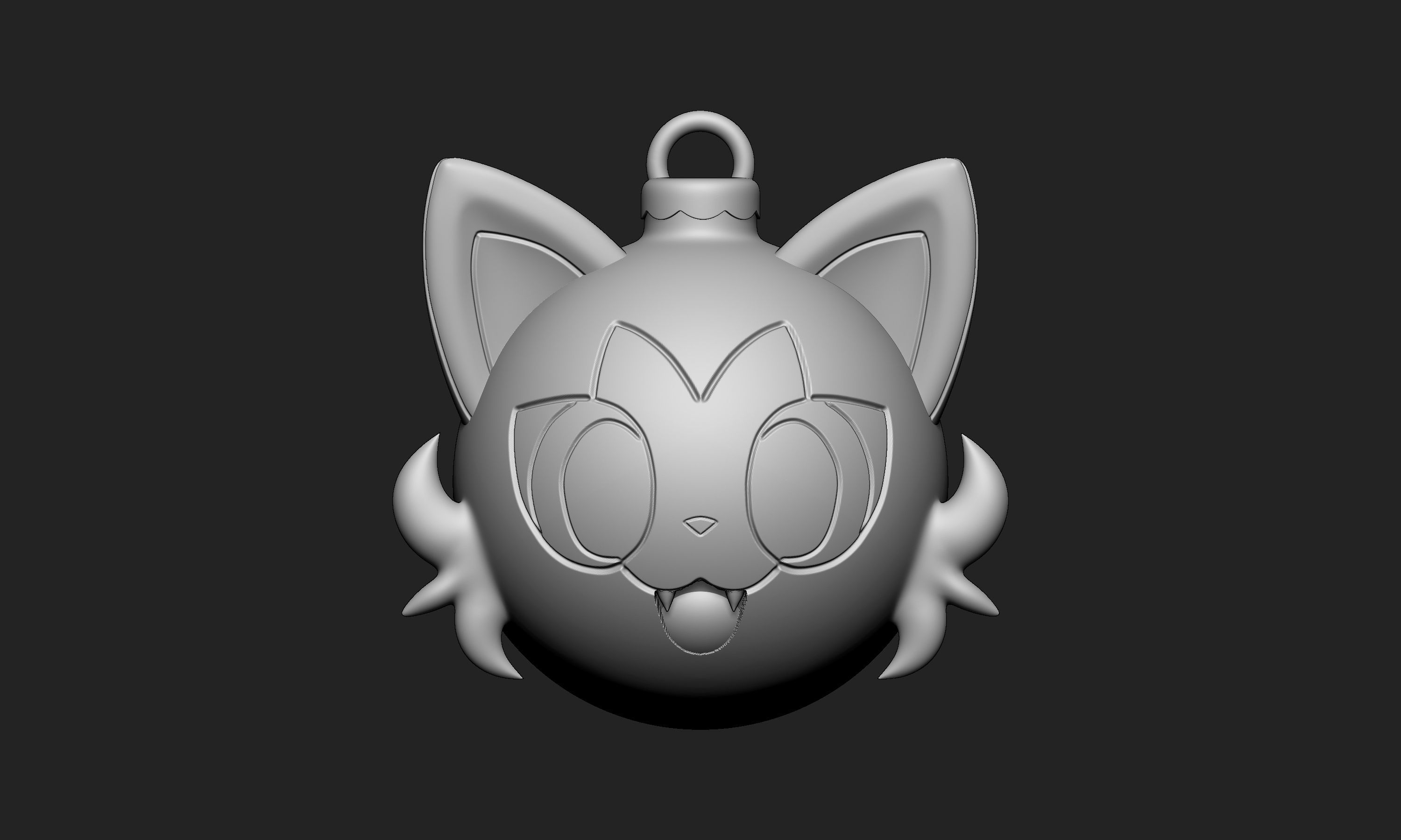Pokemon - Christmas Ornament Sprigatito 3D print model_4