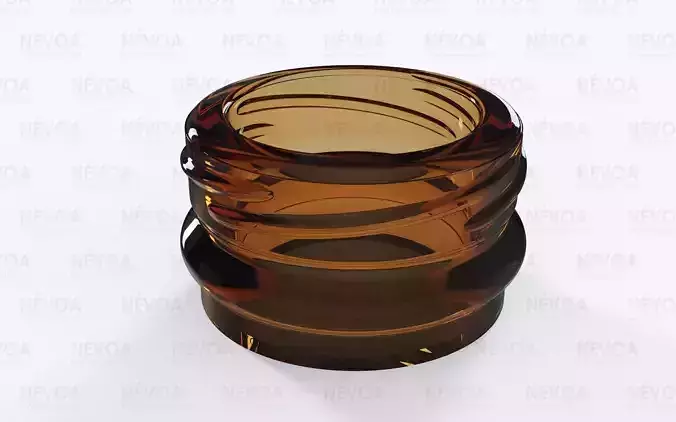 Glass finish - GME 14 12 - 26 H - 126 Twist crown finish 3D model