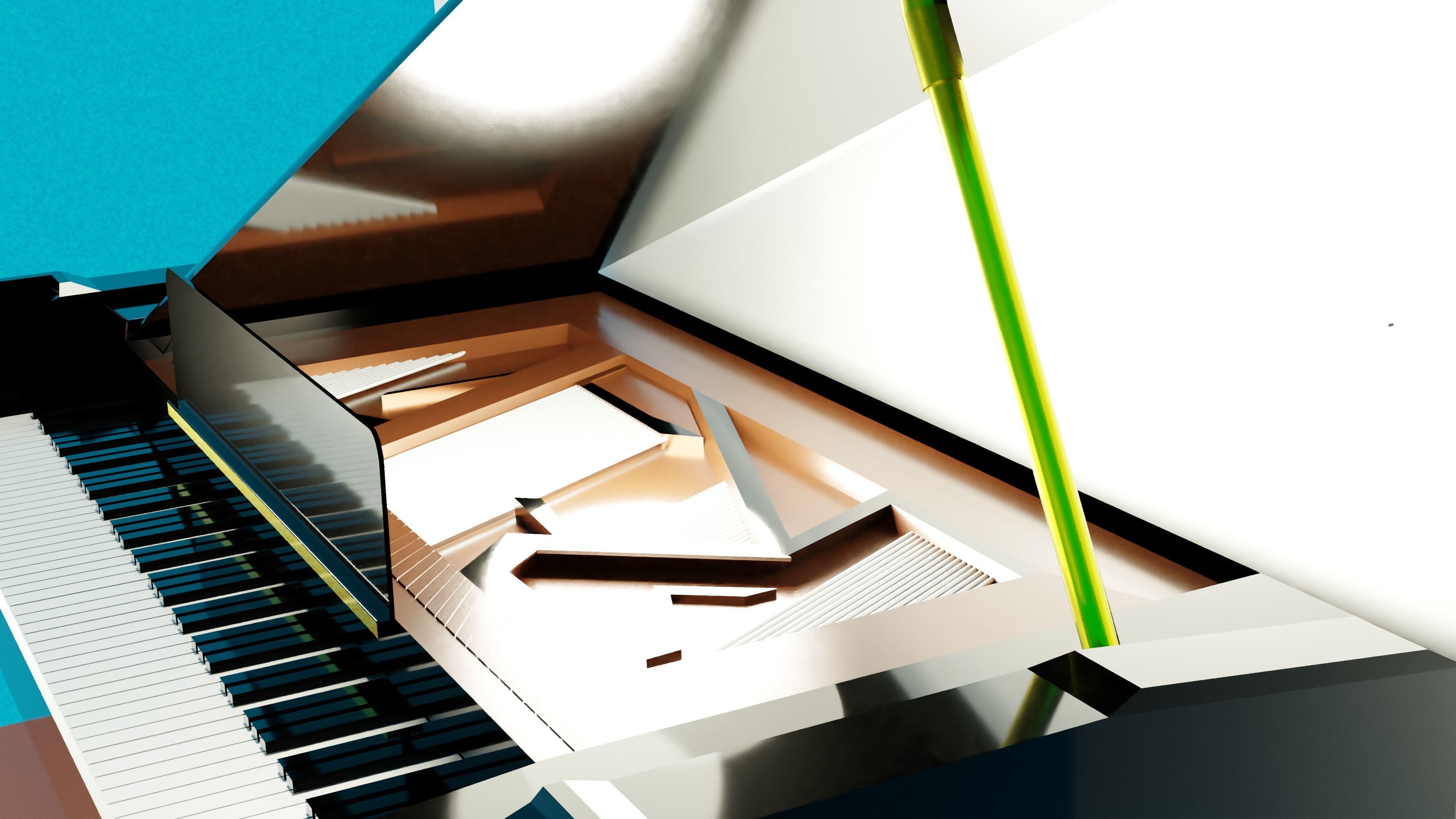 Classical Piano 3D model_1