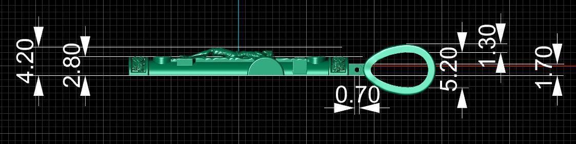 cross jesus pendant 3D print model_18