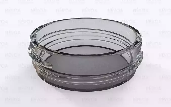Glass finish - GME 21 00 - 53 mm - Continuous thread 3D model