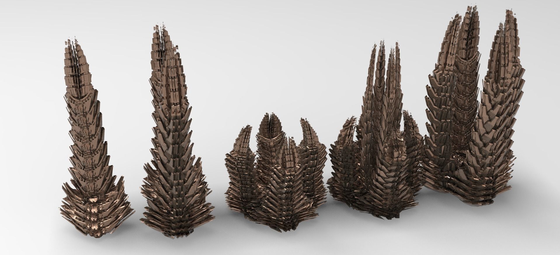 Robot Spine Tower 5 versions  3D model_1