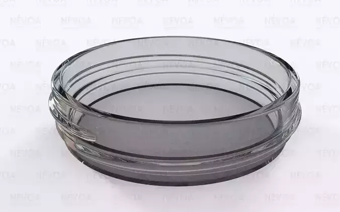 Glass finish - GME 21 00 - 66 mm - Continuous thread 3D model