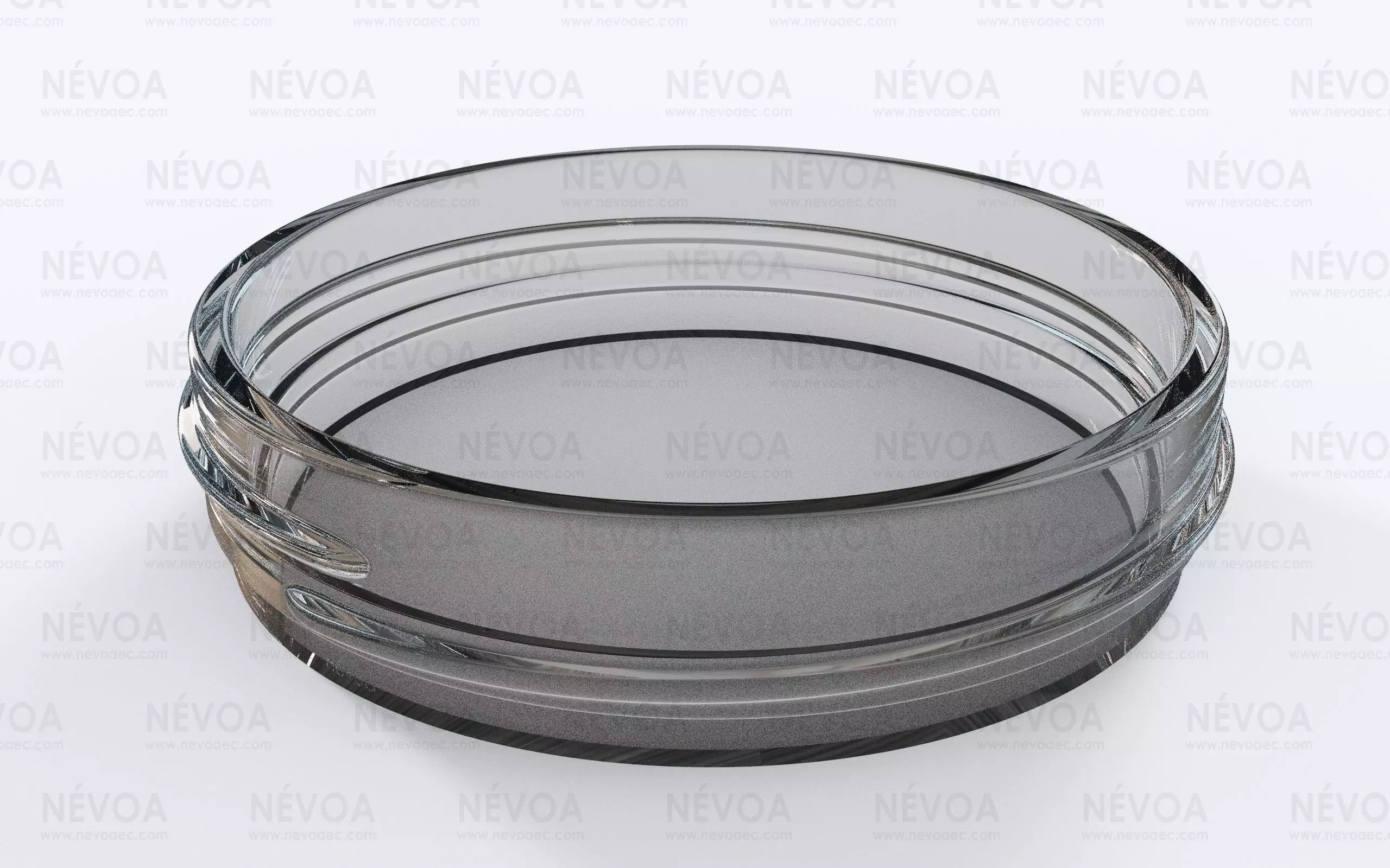 Glass finish - GME 21 00 - 70 mm - Continuous thread 3D model_0