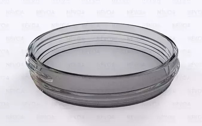 Glass finish - GME 21 00 - 83 mm - Continuous thread 3D model