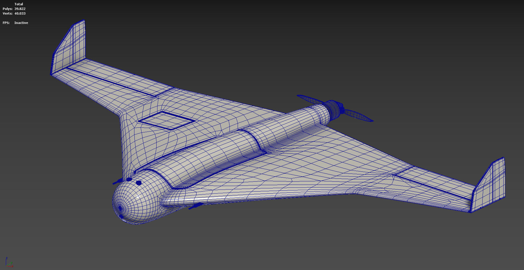 Russian Kamikaze Drone Kalashnikov 3D model_9