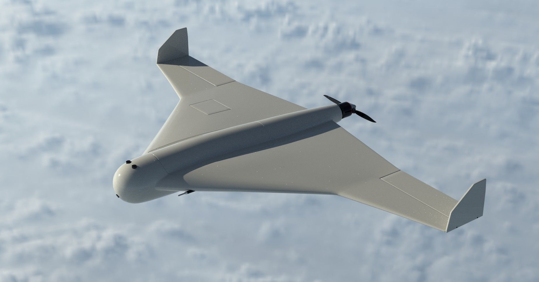 Russian Kamikaze Drone Kalashnikov 3D model_1