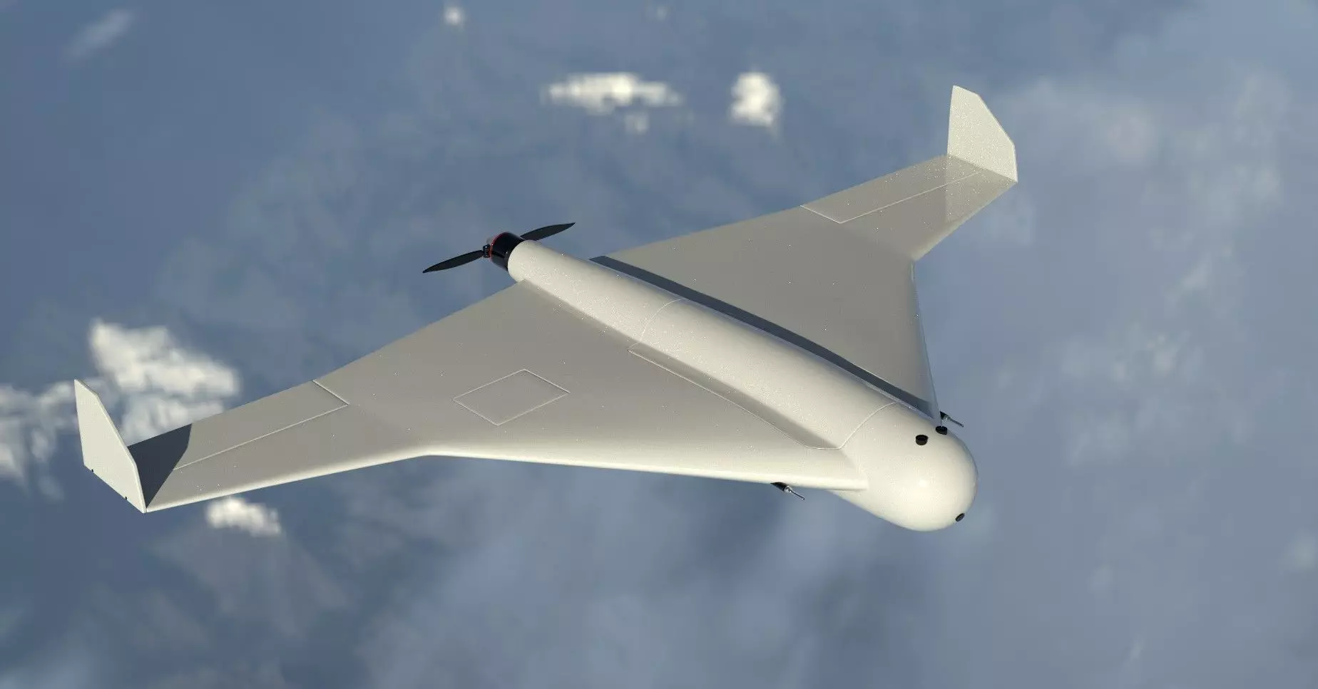 Russian Kamikaze Drone Kalashnikov 3D model_0