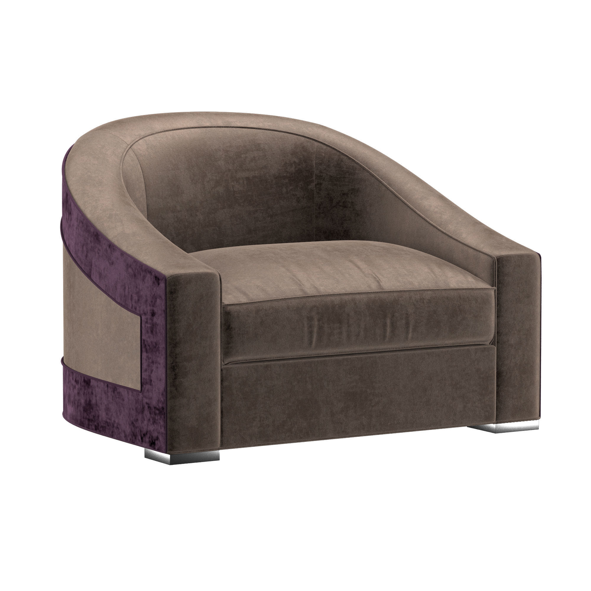 Armchair Concha 3D model_1