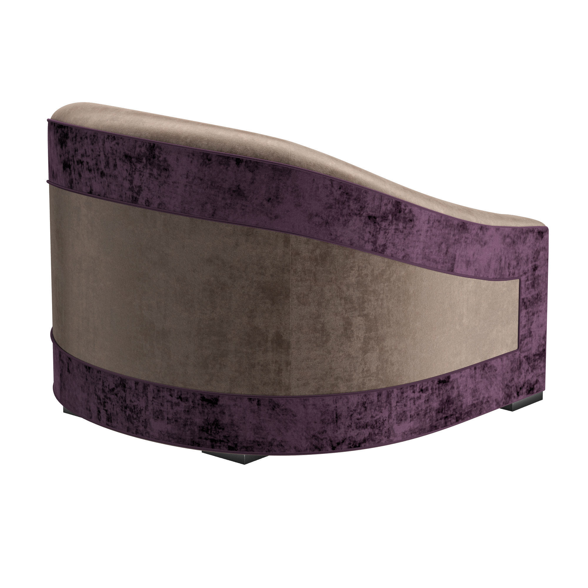 Armchair Concha 3D model_5