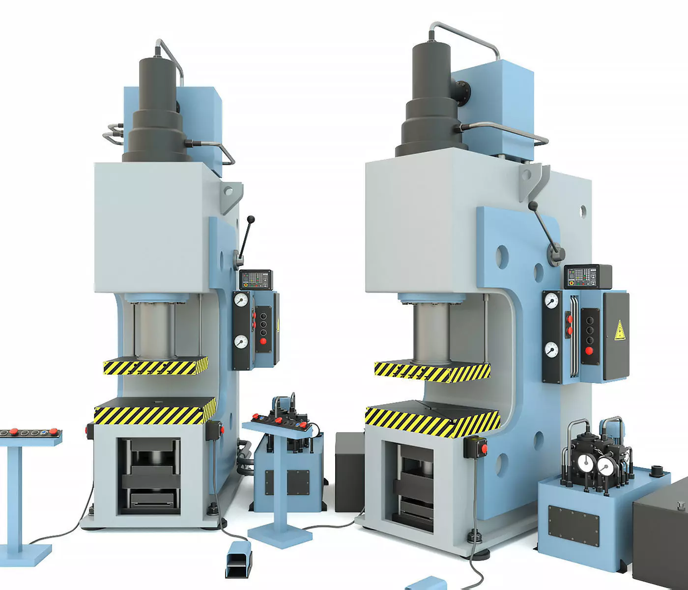 Industrial machine tool hydraulic press PYE250 3D model