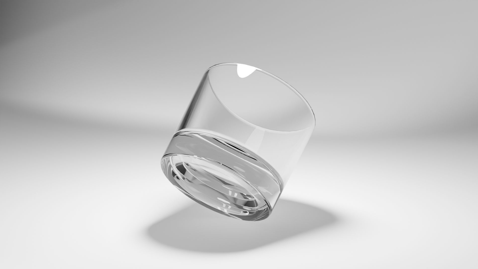 Whiskey Glass 3D Model Free low-poly 3D model_1