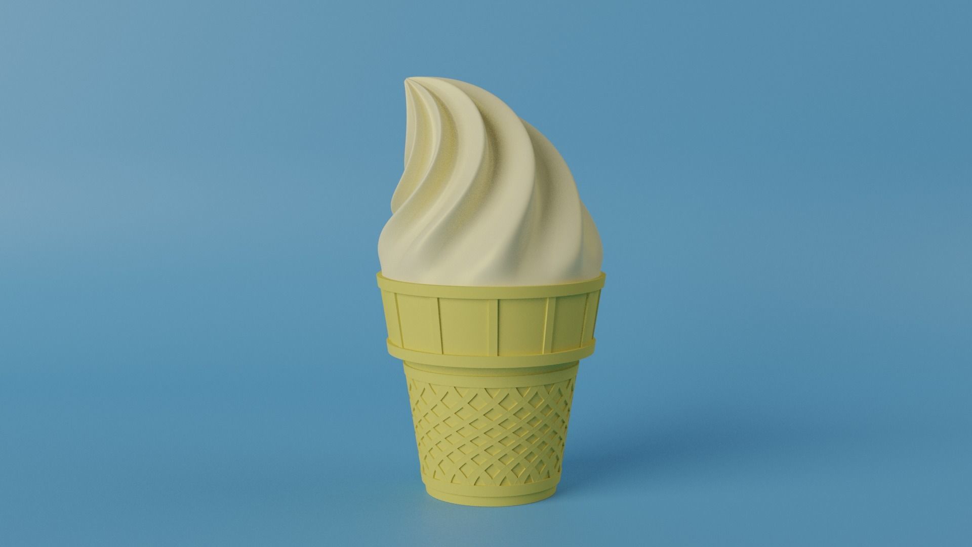 Vanilla Ice Cream 3D model_10