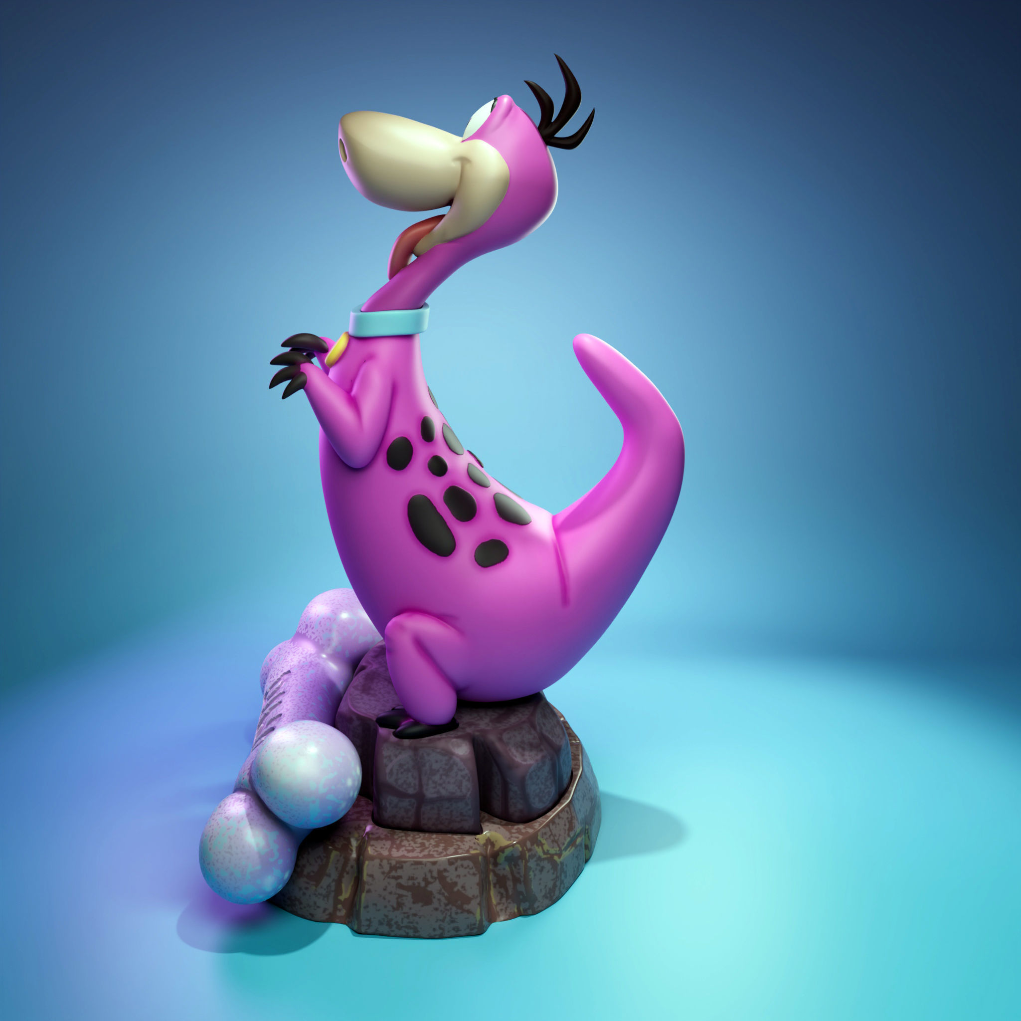 Dino Flintstone 3D print model_2