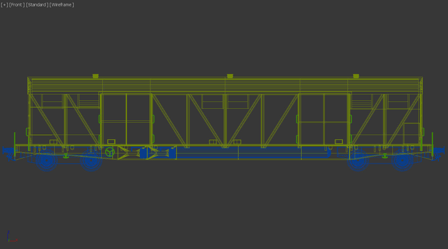 Box wagon 3D model_9
