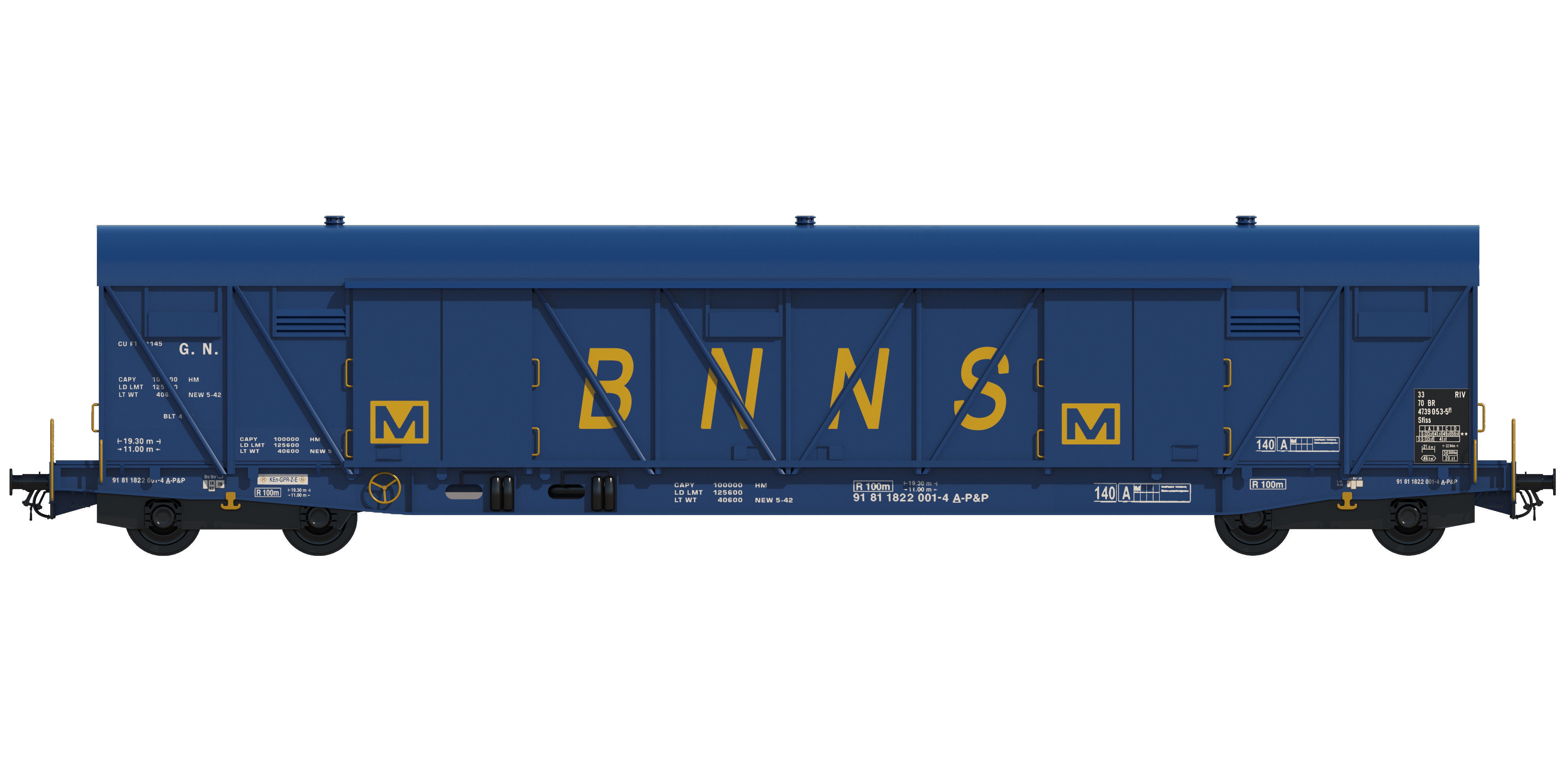 Box wagon 3D model_1