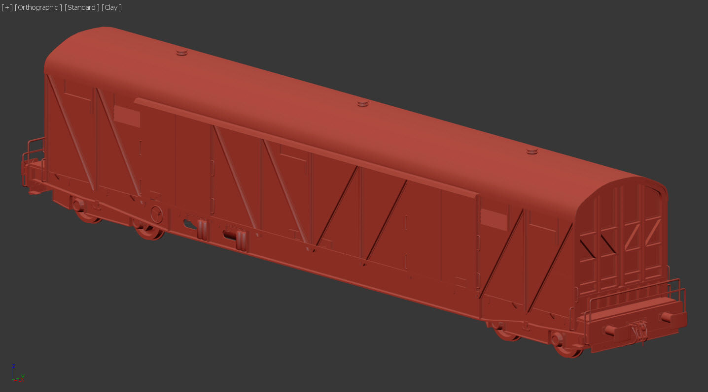 Box wagon 3D model_3