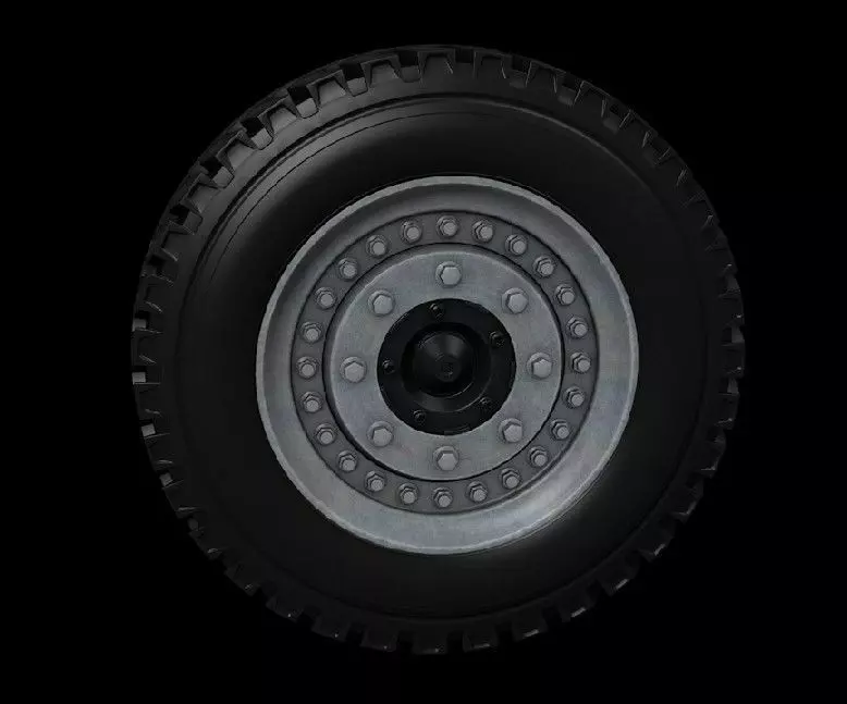 Truck tyre Free low-poly 3D model