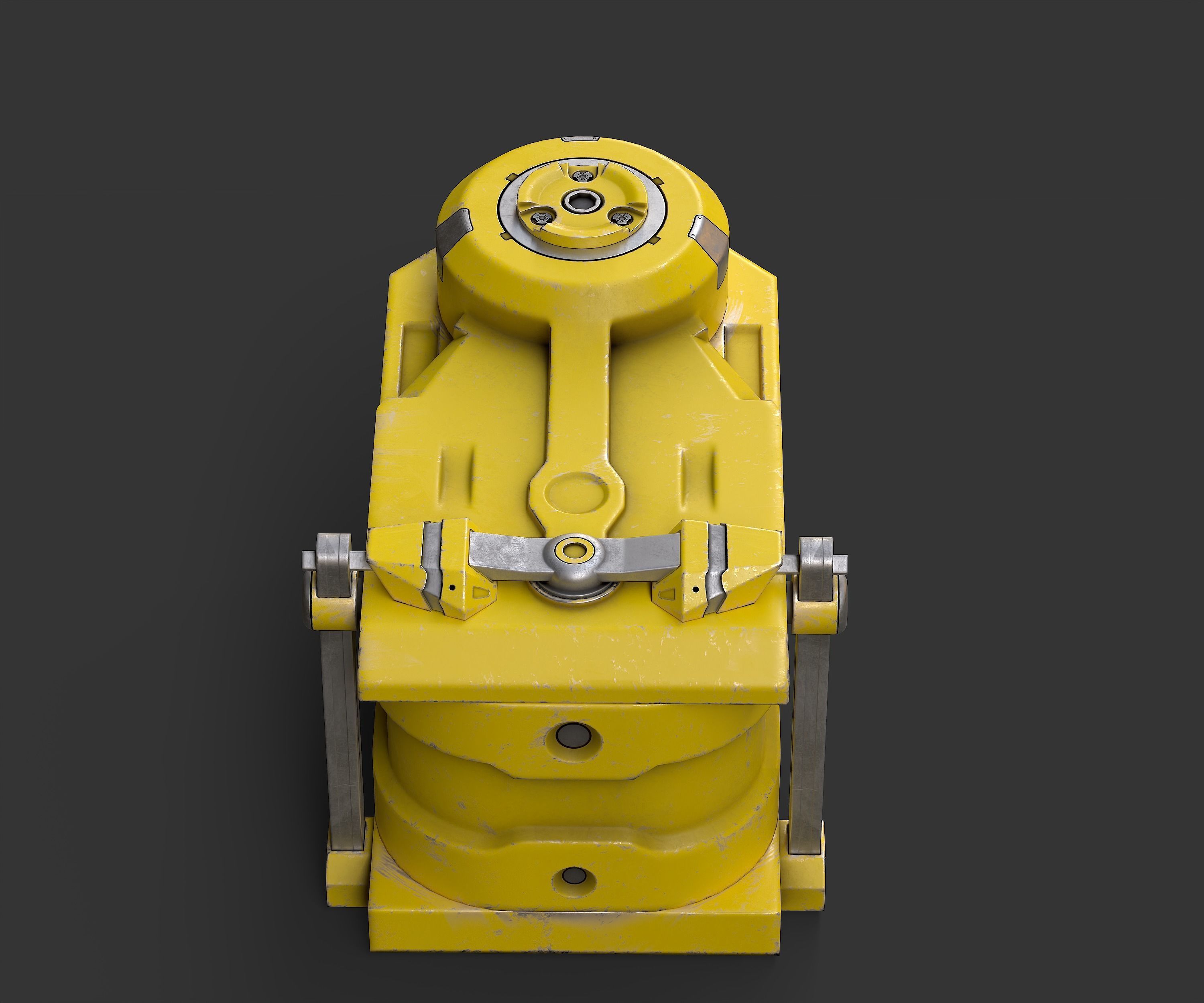 Sci-Fi Loot box  3 Low-poly 3D model_7