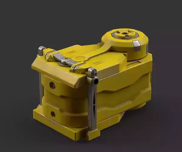 Sci-Fi Loot box  3 Low-poly 3D model