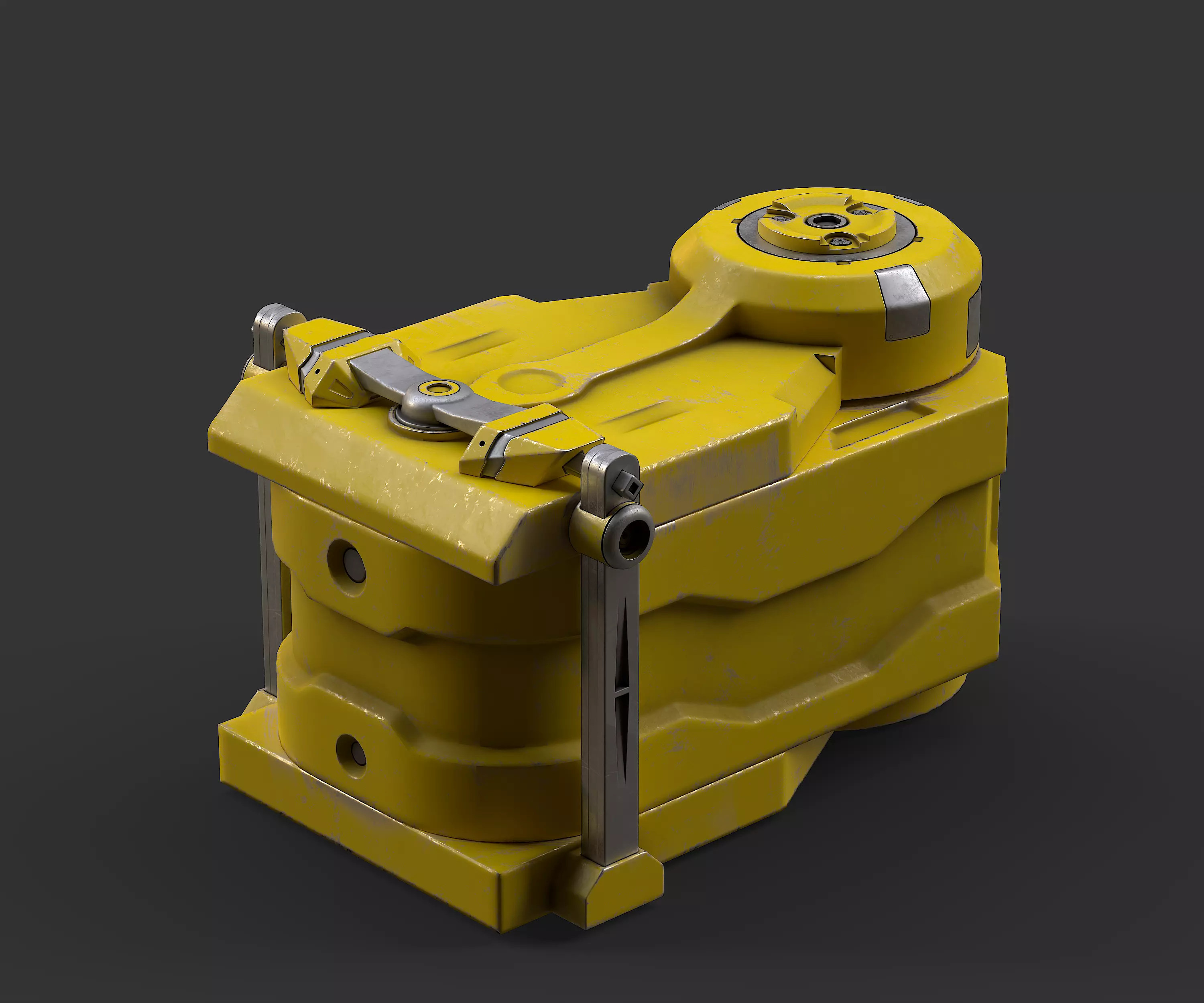 Sci-Fi Loot box  3 Low-poly 3D model_0